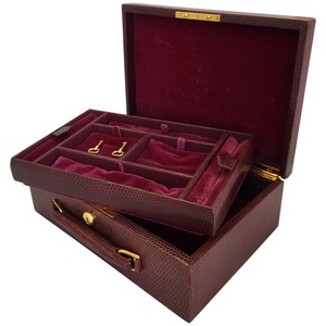 Boîte à bijoux élégante en velours et en verre, organisateur de luxe pour les accessoires féminins, cadeau - Product Image 4