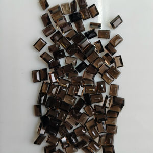 ควอตซ์สโมคกี้ธรรมชาติ 7x5 มม. ทรงบาแกตต์เจียระไนแบบสเต็ปคัต คุณภาพดีที่สุด สำหรับทำเครื่องประดับ - Product Image 5