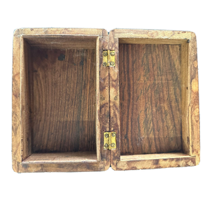 Caja de Regalo Rectangular de Madera para Collares, Joyería, Organizador, Almacenamiento, Manualidades, con Tapa de Madera de Color Natural - Product Image 3