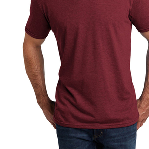 T-shirts pour hommes en mélange de trois tissus, poids lourd, 100% coton/personnalisés, séchage rapide, respirants, impression d'écran graphique personnalisée - Product Image 6