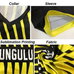 Vêtements de sport de football de qualité supérieure Sublimation Nouveau design Ensemble de maillots de football Logo personnalisé Vente en gros - Product Image 6