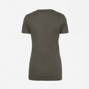 Blanks Camiseta clásica de cuello redondo de algodón puro para mujer - Product Image 4