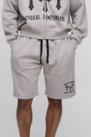 Survêtement court à capuche avec fermeture éclair croisée surdimensionné personnalisé de haute qualité dans le monde entier avec poche 2 pièces ensemble Streetwear survêtement pour hommes