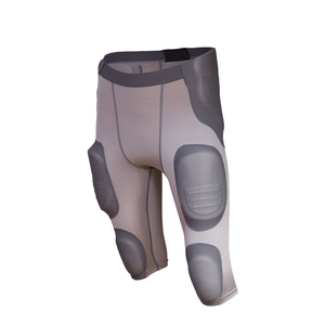 Fajas de fútbol americano ligeras con almohadillas para coxis de muslo y cadera, técnica impresa transpirable y duradera de manga corta - Product Image 3