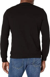 Customized <b>Men's</b> <b>Grey</b> Regular Fit Solid Crewneck Sweatshirts Soft 100% Cotton <b>Fleece</b> Twill Anti-shrink Smart Casual Wear - Product Image 2