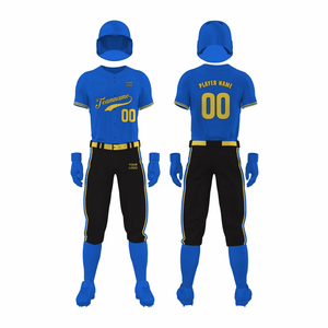 Uniforme de béisbol hecho en poliéster personalizado de estilo 2026, uniforme de ajuste Regular liso y conjuntos de uniformes de béisbol con costuras de alta calidad - Product Image 4