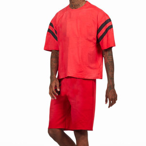 <b>Men</b> T <b>Shirt</b> and Short Set Lightweight <b>Summer</b> Sportswear Two Piece Clothing <b>for</b> Fitness Training - Product Image 2
