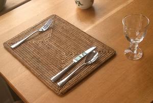 Napperons en rotin et osier marron, set de table, tapis de table écologique, supports d'assiettes tressés à la main, nouveautés - Product Image 5