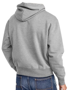 Sweat à capuche unisexe hiver, ultra-épais 420g, molleton coton/polyester, logo uni sur le devant - Product Image 3