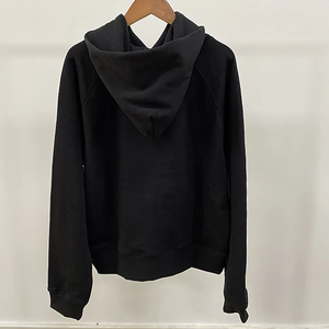 Nouveau hiver Niche noir femmes sweat à capuche ailes strass manches lettre imprimé haut - Product Image 2