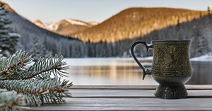 Classic 18 oz Moscow Mule Beer Glasses Pure Brass Handle <b>Unique</b> Antique Stein Glass Tankard Look Multi-Usage Water Wine Gift - Product Image 6