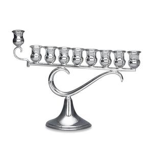 Bougeoir décoratif Hanukkah en métal aluminium Bougeoir Menorah à 9 piliers Nouveau design décoratif - Product Image 3