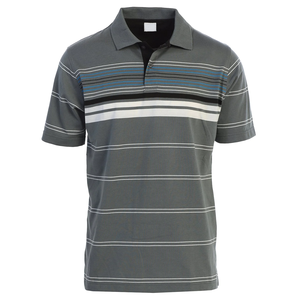 Polo informal para hombre, camisa de manga corta con logotipo personalizado a rayas, diseño a la moda, alta calidad, venta al por mayor - Product Image 1