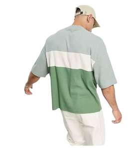 À la mode hommes coton t-shirt urbain Streetwear surdimensionné graphique impression été Cool Style confortable décontracté quotidien t-shirt Stock - Product Image 2