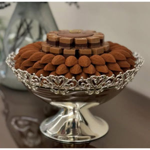 Atractivo cuenco de chocolate decorado con flores, cuenco de servicio de Metal de alta calidad, perfecto para una lujosa fiesta elegante, el precio más bajo - Product Image 3