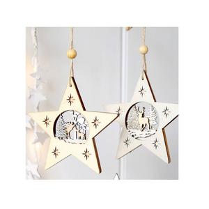 Étoile suspendue de haute qualité, décoration de noël, étoile avec LED pour la décoration du nouvel an, thème de luxe - Product Image 2