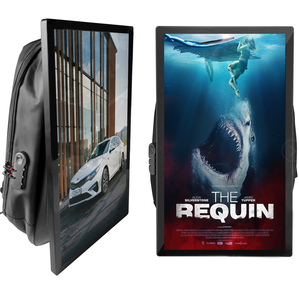 Sac à dos publicitaire mobile LCD de 21,5 pouces avec écran vidéo HD, sac à dos numérique portable pour la publicité - Product Image 1
