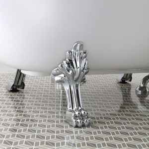 Bañera Independiente Koricini Estilo Clásico con Patas en Plata Romanza, Diseño Elegante Italiano - Product Image 6