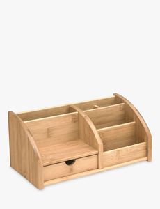 Elegante carrito de madera con múltiples compartimentos para organización de mesa de comedor y decoración rústica de cocina de granja - Product Image 4