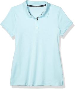 Polos à 3 boutons pour femmes polos de golf à manches courtes respirants 100% coton polos évacuant l'humidité pour femmes - Product Image 1