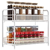 Organizador Plegable de Acero Inoxidable, Estante de Almacenamiento Impermeable de 5 Niveles, Diseño de Malla Grande, para Cocina, Sala de Estar