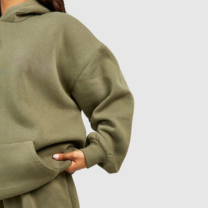 Ensemble de survêtement pour femme de haute qualité, sur mesure, respirant et élégant, en couleur unie, dernier design pour l'hiver - Product Image 3