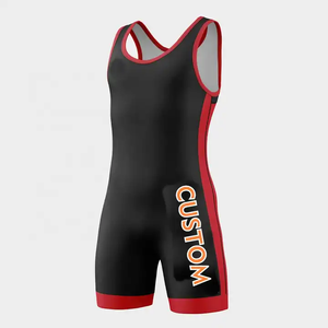 Logotipo personalizado de alta calidad profesional de levantamiento de pesas camisetas de lucha libre para hombres y mujeres Color personalizado y tamaño Pull on Closure - Product Image 5