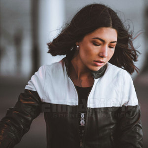 Chaqueta de cuero para motocicleta para mujer, equipo de protección para Moto CE, Original, de carreras, de cuero de vaca - Product Image 3