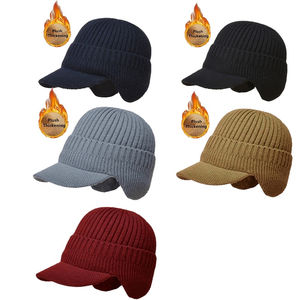 Gorro de Punto Acrílico de Alta Calidad para Hombre y Mujer, Gorro Deportivo Elástico para Esquí con Visera y Borde, Venta al por Mayor de la Industria Fazn - Product Image 5