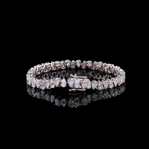 Pulsera de Diamantes de Moissanita con Corte de Pera, Estilo Hip Hop, Plata 925, Pulsera de Diamantes de Moissanita con Incrustaciones, Joyería de Rapero - Product Image 3