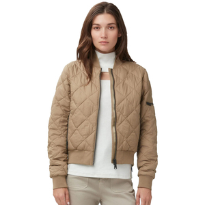 Nueva chaqueta Bomber de manga larga de Color sólido para mujer, estilo Streetwear, secado rápido y tela de lona, técnicas impresas, precio - Product Image 4