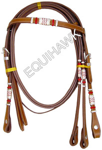 Cuerda de sujeción para caballo EQUIHAWK MVE-1128, la más vendida, de diseño personalizado, de cuero occidental, con accesorios para barril, del fabricante. - Product Image 3