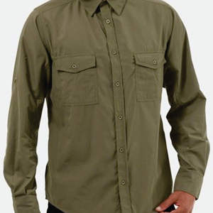 Nueva tendencia, camisa de manga larga y larga, ropa de trabajo para hombres, Camisa de algodón informal para exteriores con varios bolsillos de gran tamaño para hombres - Product Image 2