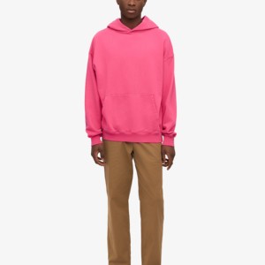 2025 venta al por mayor nuevo logotipo personalizado diseño de los hombres 350GSM algodón poliéster mezcla polar liso en blanco sudaderas con capucha de gran tamaño para los hombres - Product Image 2