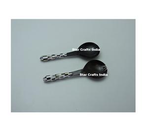 Ensemble de Couverts de Table Élégants et Uniques en Corne Naturelle – Cuillères et Fourchettes Style Américain, Lavables au Lave-Vaisselle pour la Maison et les Restaurants - Product Image 5