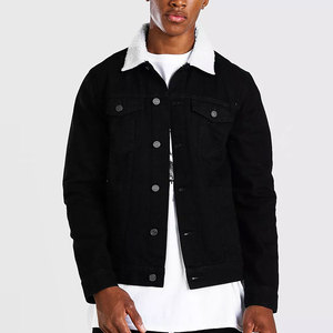 Veste en jean pour hommes à prix raisonnable pour l'extérieur Street Wear Vestes en jean pour hommes de couleur unie pour la vente en ligne - Product Image 5