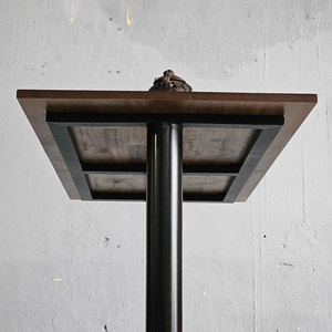Rectangular MDF <b>Bar</b> <b>Table</b> with Powder-Coated Iron Legs 120x60cm Modern Design for Home <b>Bar</b> <b>Kitchen</b> Dining Room - Product Image 5
