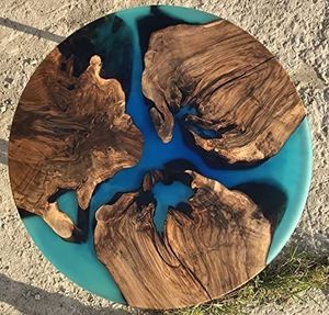 ARTISTIC BRINGING and <b>WOOD</b> Best Quality Luxury Home Furniture Solid Walnut <b>Wood</b> Restaurant Dining Coffee River Kitchen Epoxy - Product Image 4