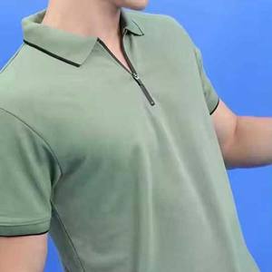 Camisas de Golf Deportivas de Manga Corta para Hombre, Talla Grande, Transpirables, de Poliéster/Algodón, con Cierre, Ajustadas, Holgadas - Product Image 6