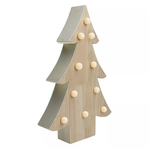 Hot Selling Blank Sublimation Wooden Christmas <b>Tree</b> Decor Decoration Merry and Bright Wooden <b>Tabletop</b> <b>Tree</b> Holiday Ornament - Product Image 2