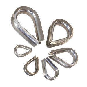 Cosses de câble en acier inoxydable AISI 304/316 métriques extra lourdes - Product Image 2