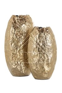 Florero moderno de aluminio y metal de color dorado con un diseño adecuado para la decoración del hogar - Product Image 5