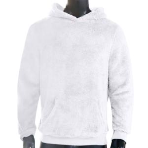 Sweat à capuche d'hiver épais pour hommes pour femmes avec doublure en fourrure à fermeture éclair de haute qualité 100% coton Design moelleux chaud avec poche à fermeture éclair lourde - Product Image 2