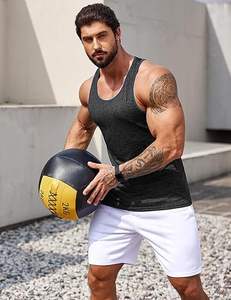 Chaleco deportivo sin mangas para hombre, camiseta sin mangas para entrenamiento de gimnasio, ropa deportiva transpirable de secado rápido para correr y entrenar - Product Image 3