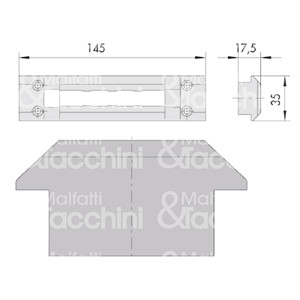 CONTROPIASTRA EN NYLON por serie: 14461 44121 - 361 - 461 - Product Image 1