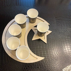 Bandeja de cristal de estrella y luna con diseño elegante perfecto para Ramadán Iftar servir fechas dulces y exhibición de mesa festiva - Product Image 1