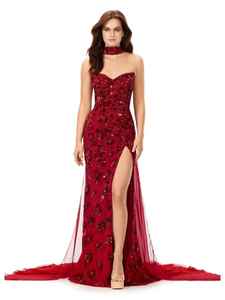 Robes de soirée pour adultes sans manches en mousseline de soie antistatique décontracté club fêtes et tenue de boîte de nuit - Product Image 3