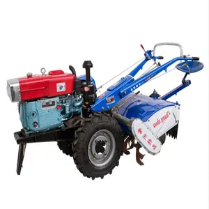 Multi Two wheel mini farm tractor two wheels 8hp-20hp small hand walking tractor for best price