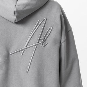 Nouveau sweat à capuche à la mode pour les femmes Baggy Style goutte épaule 100% coton matériel respirant Logo personnalisé impression - Product Image 4