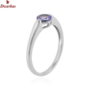 Bague classique personnalisée en argent sterling 925 avec pierres précieuses en tanzanite naturelle sertissage de bijoux fins pour anniversaires de style tendance - Product Image 2